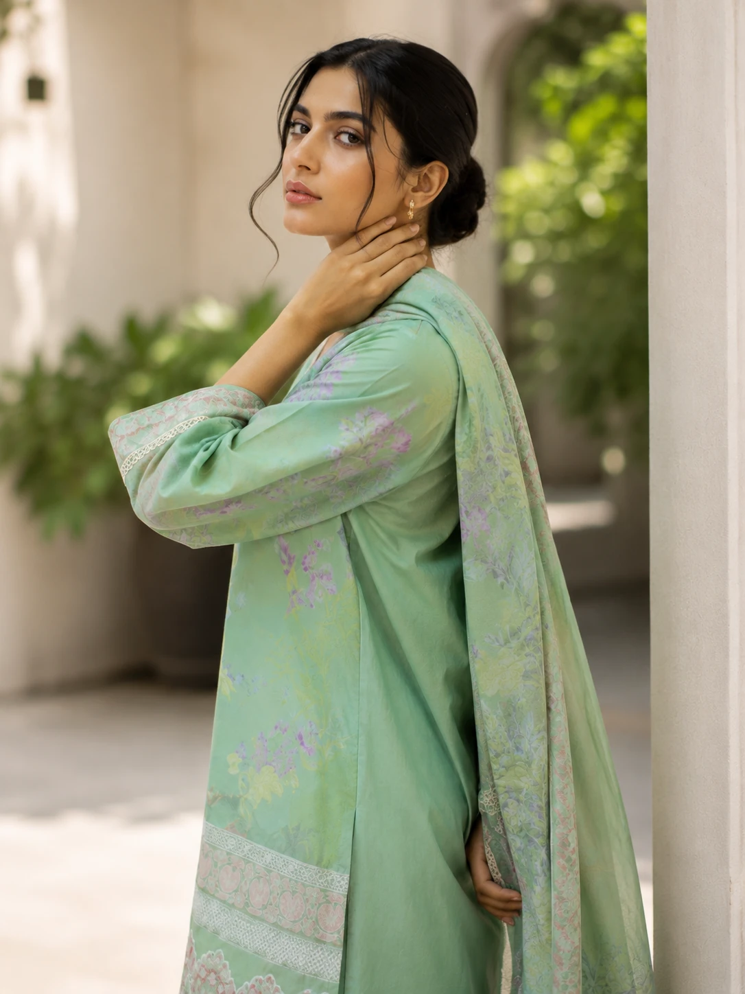 The Pistachio Bloom Ensemble Detail