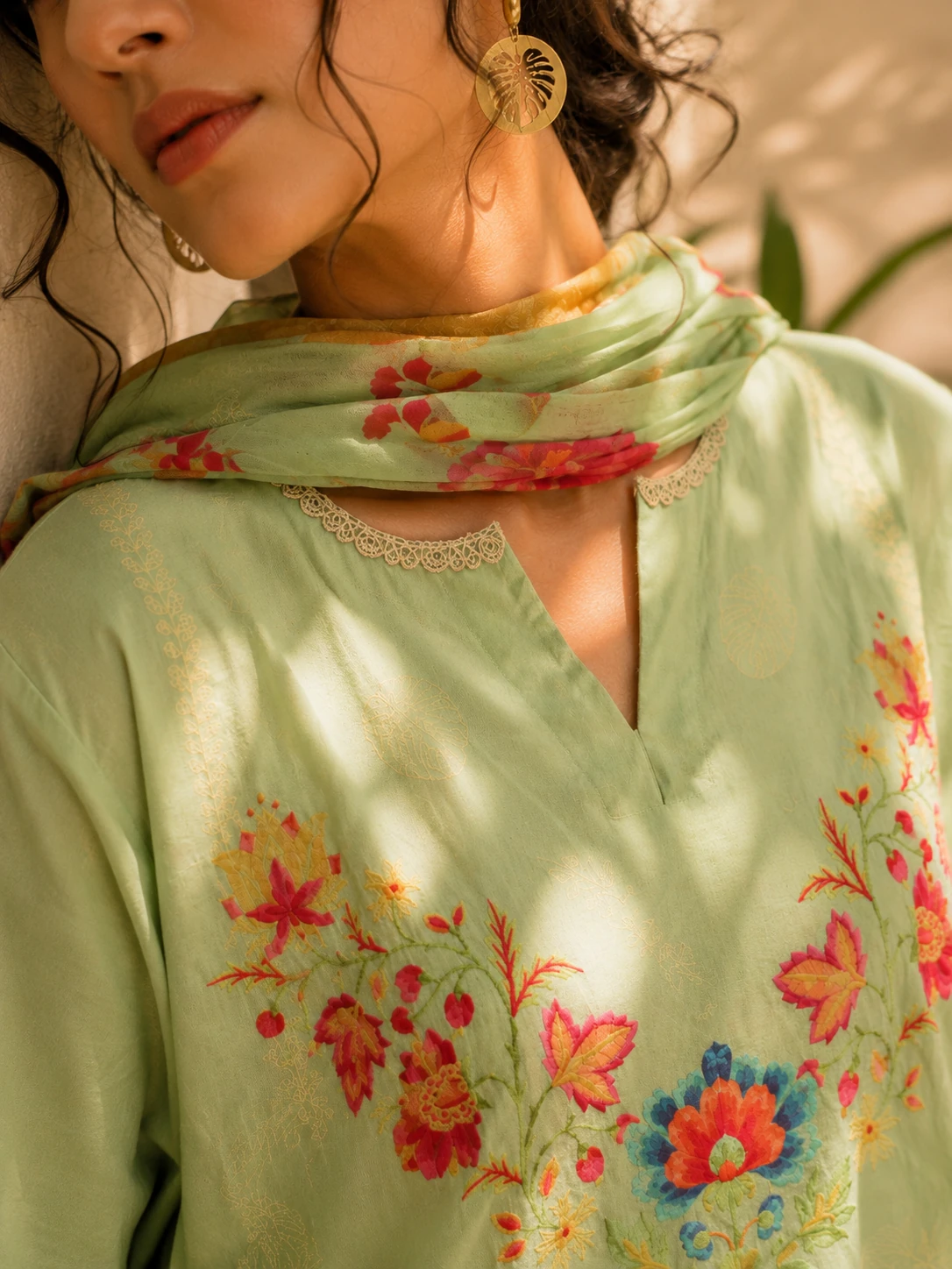 The Celadon Bloom Ensemble Detail