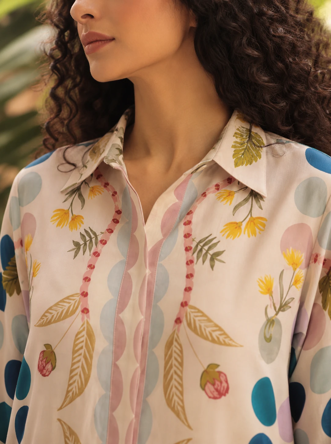 The Mod-Botanical Kaftan Detail